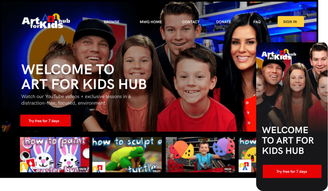 Art For Kids Hub VOD service