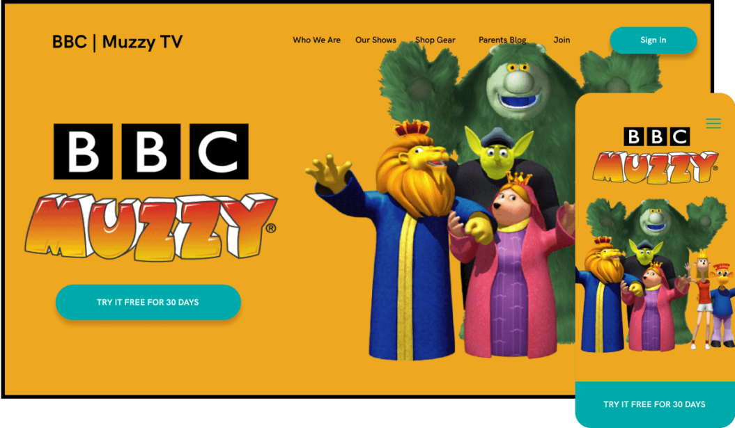 BBC Muzzy Kids Streaming Service