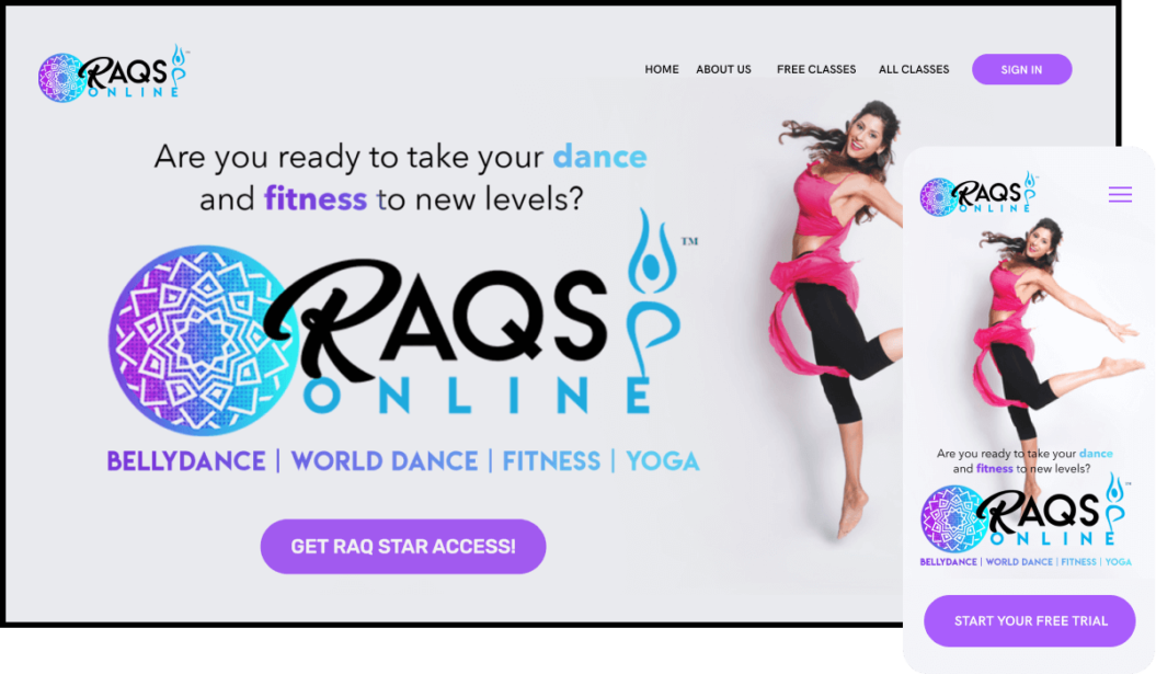 Raqs Online VOD service