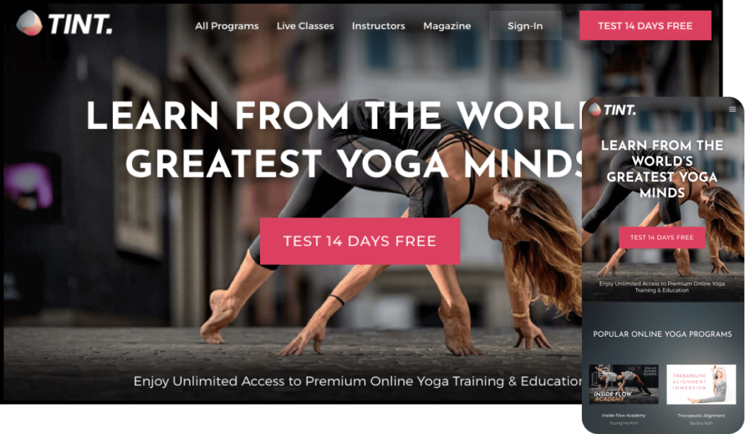 Tiny Yoga Streaming Service