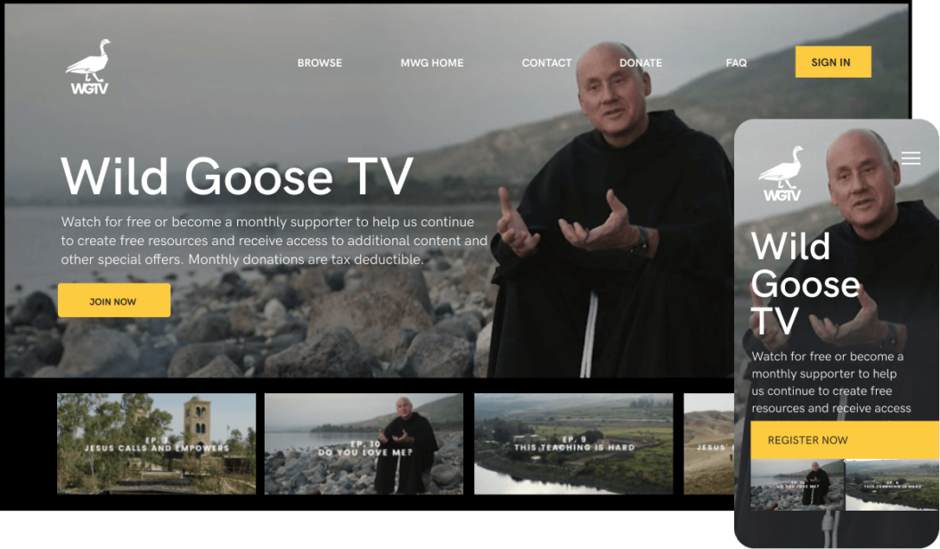 Wild Goose TV Faith & Spirituality Stream service