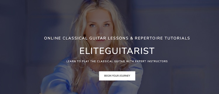 A screenshot of Eliguitarist's platform