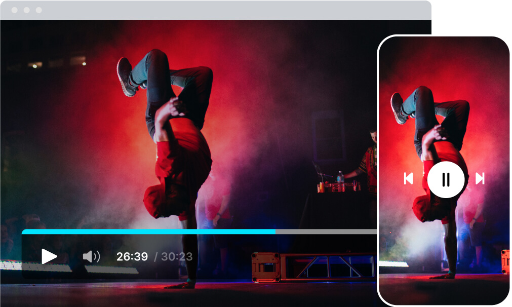 video playback on all mobile and tv devices