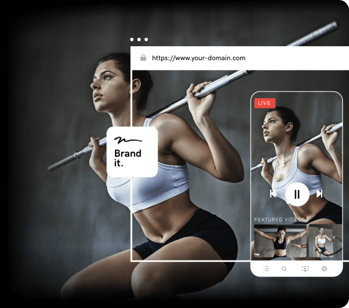 brandable fitness video streaming site