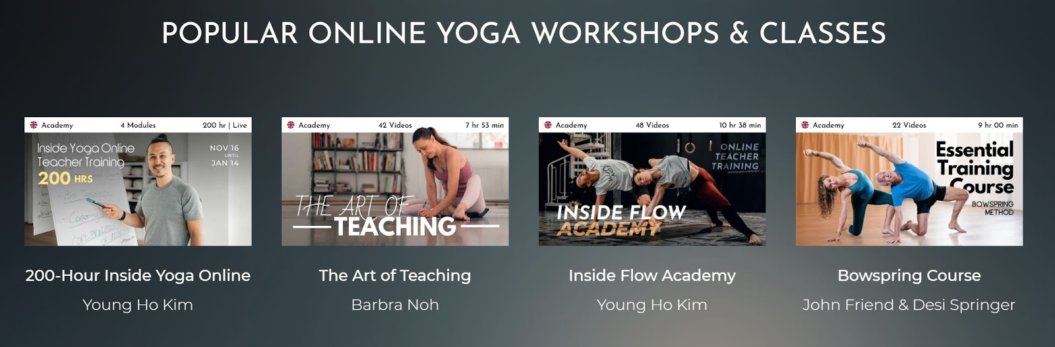 TINT Yoga descriptive thumbnails