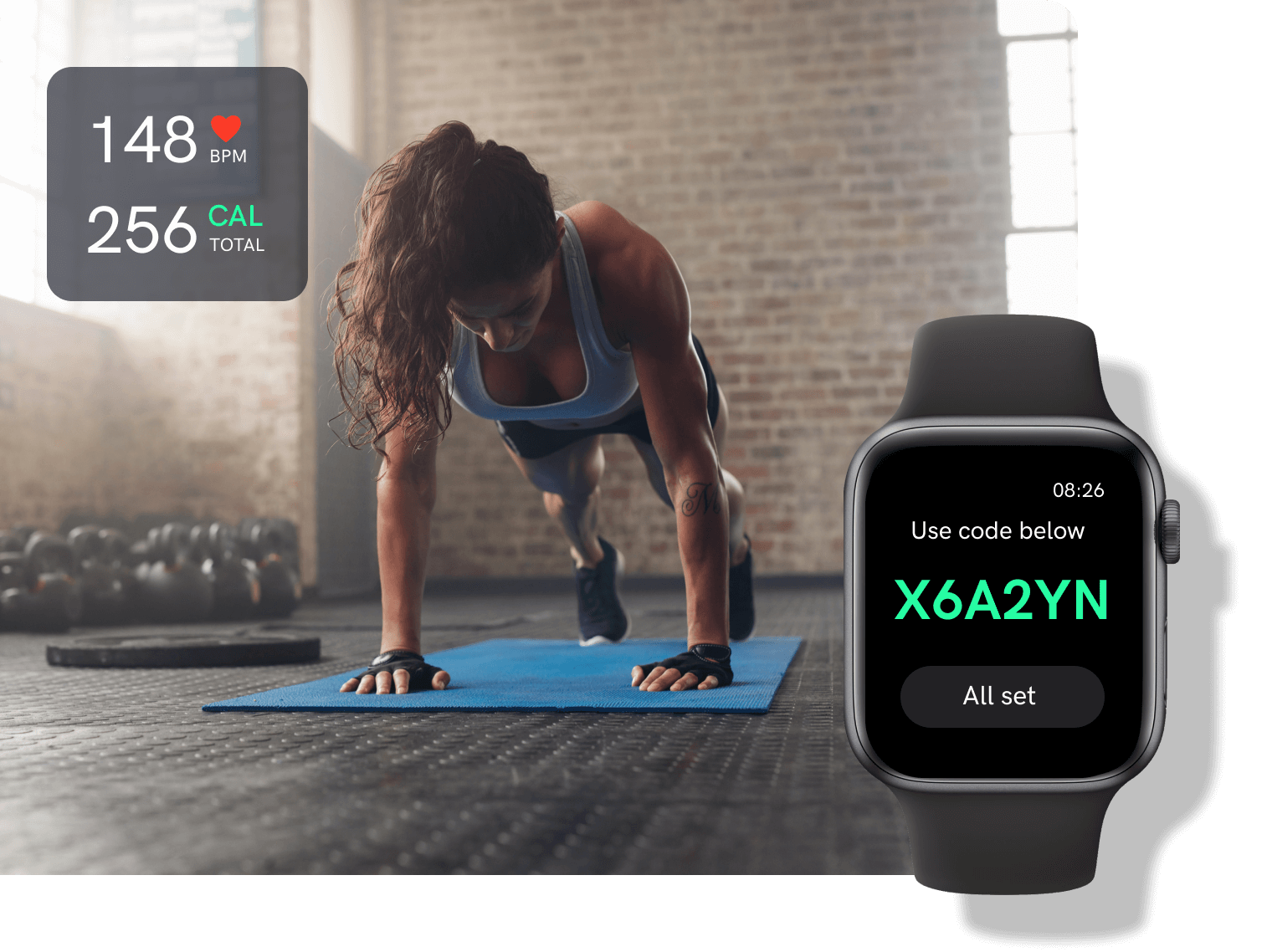 Fitness workout with Apple Watch App