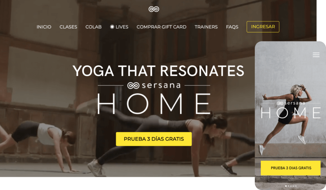 Sersana fitness streaming service