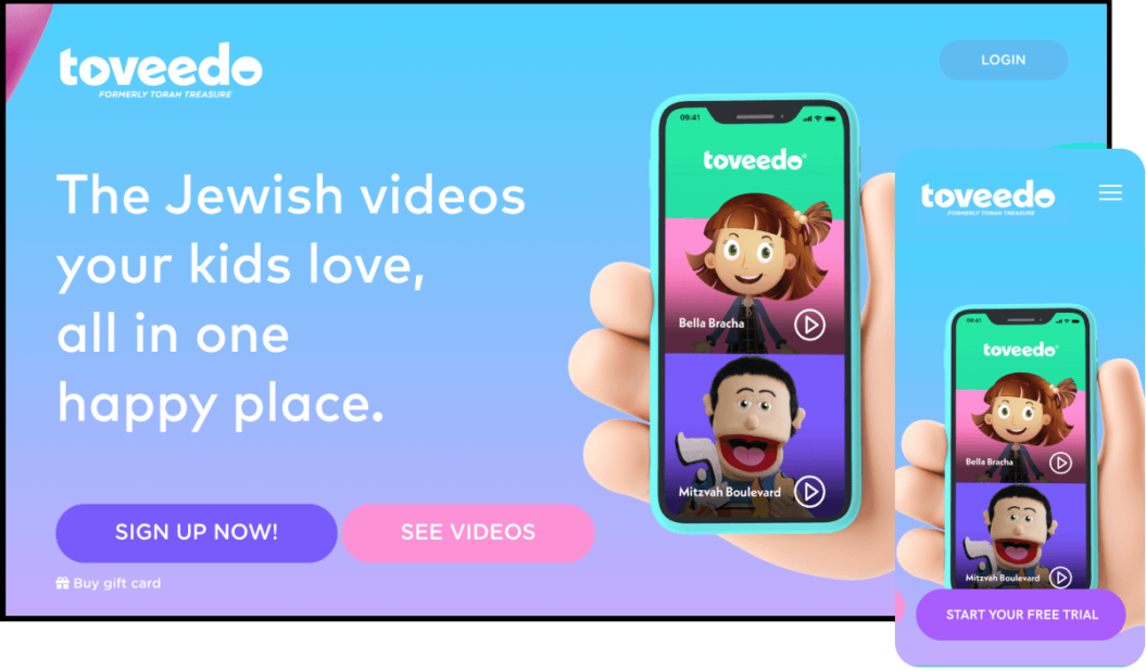 Toveedo, Jewish video streaming service for kids