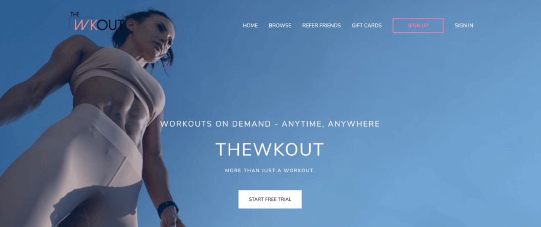 the wkout fitness streaming service