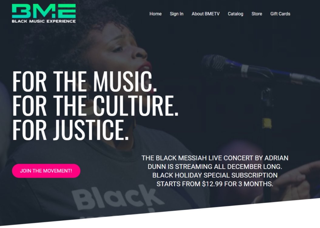 black music experience virtual event example