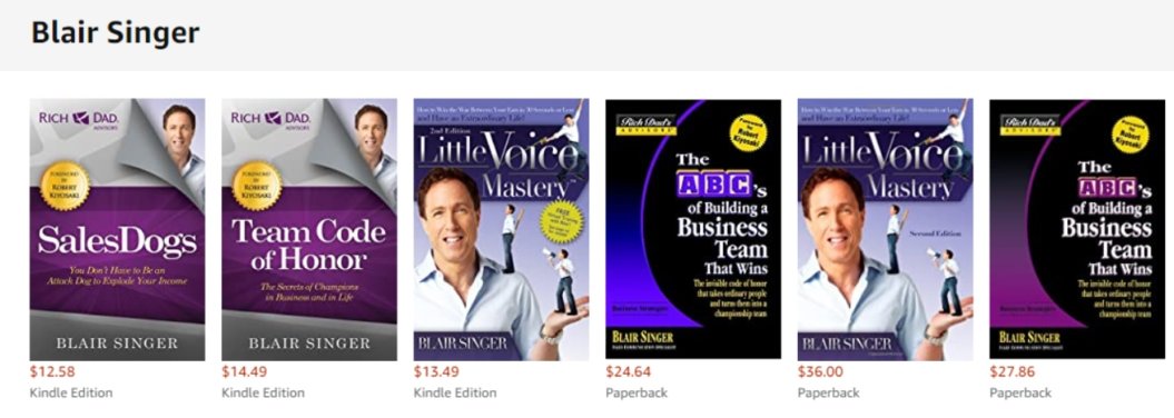 blair singer business books