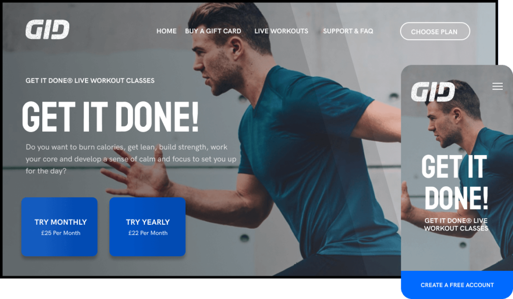 Bradley Simmonds Live Workout classes