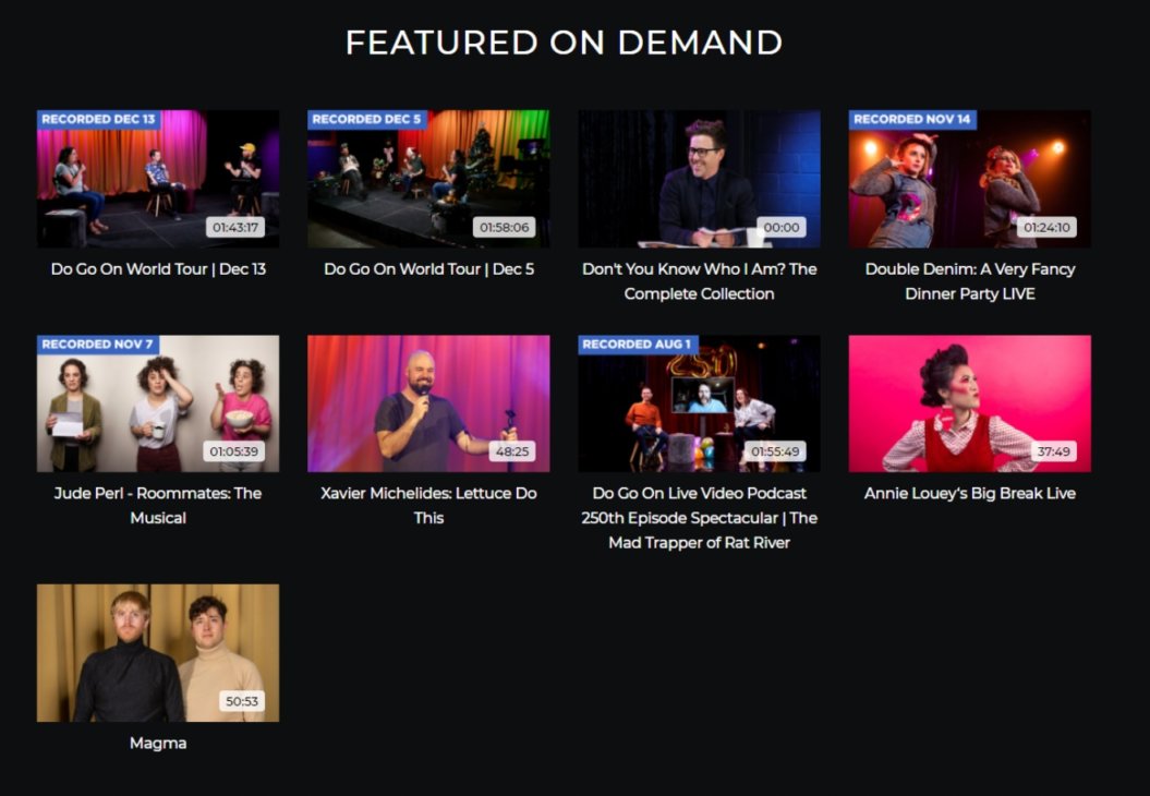 online events comedy livestream event example