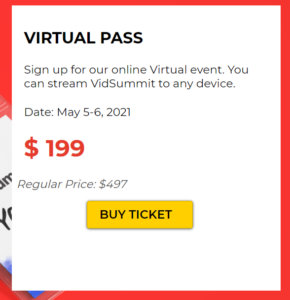 vidsummit livestream event pass