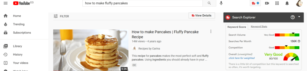 how to make fluffy pancakes keyword search tubebuddy