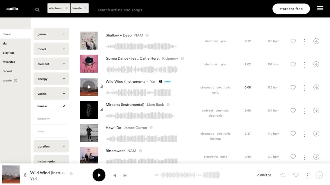 audiio music licensing platform