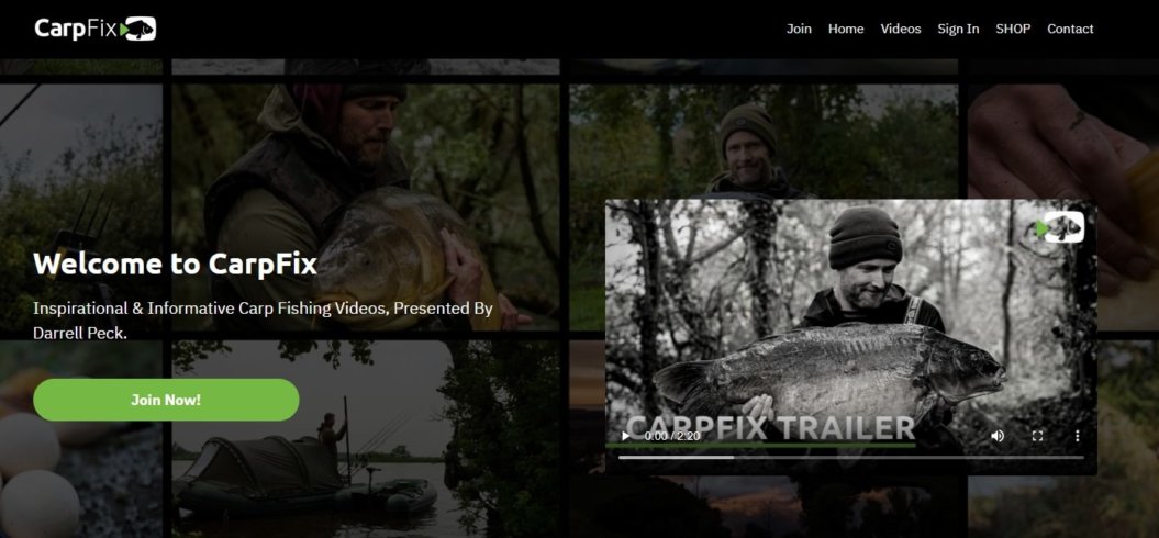 carpfix product sales page 