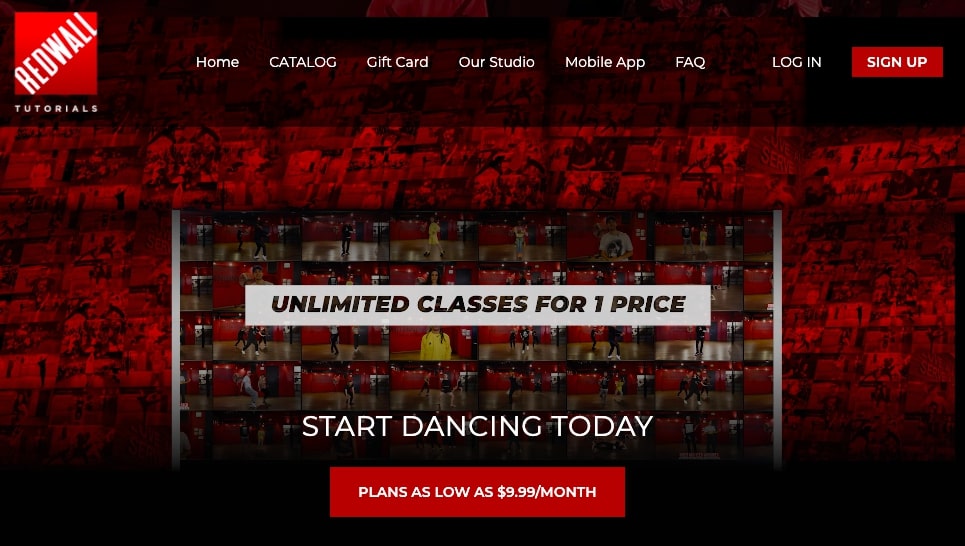 red wall tutorials homepage online learning platform