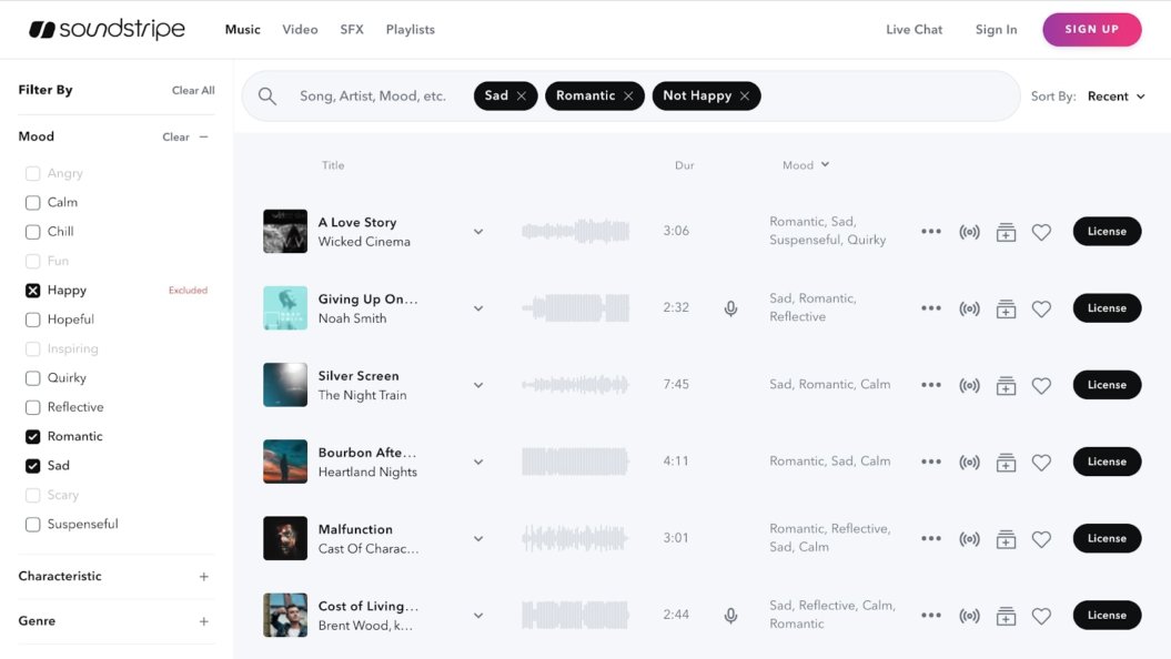 soundstripe music licensing comany