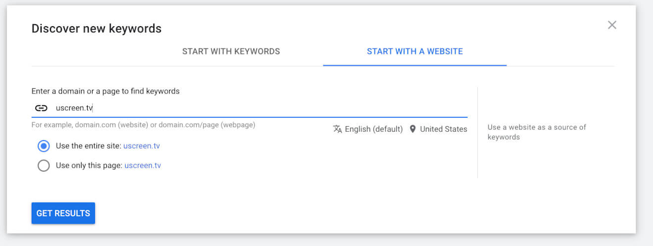 google right keywords research