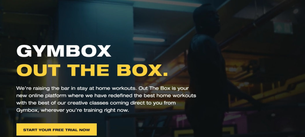 A screenshot of Gymbox's platform.