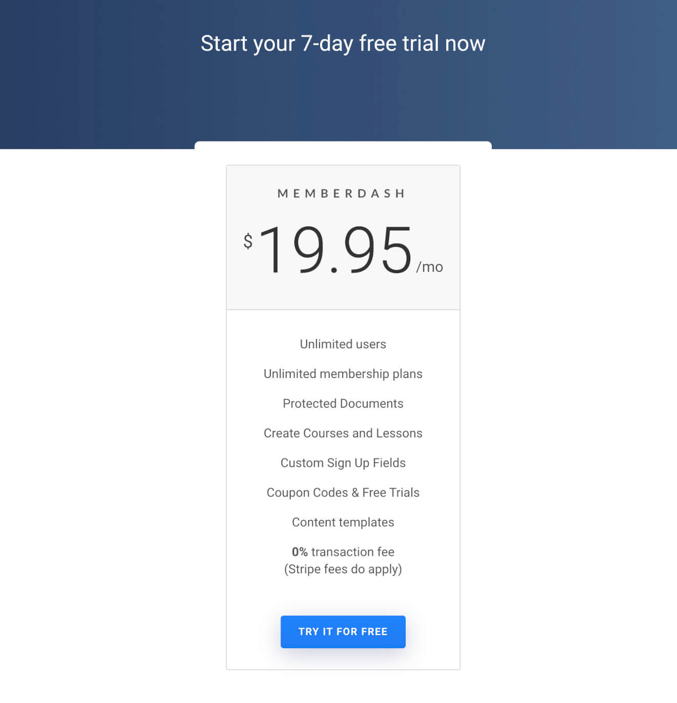 memberdash pricing