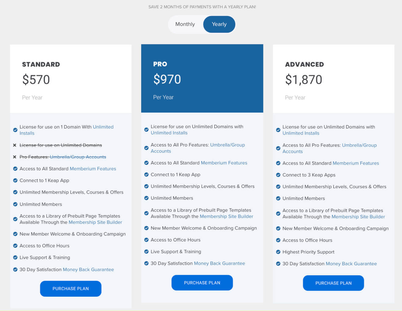 memberium pricing