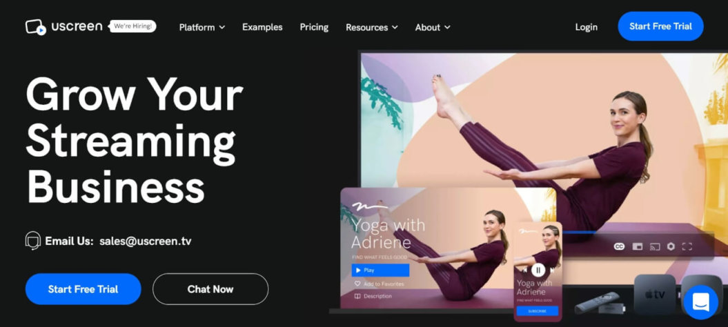 uscreen live streaming platform