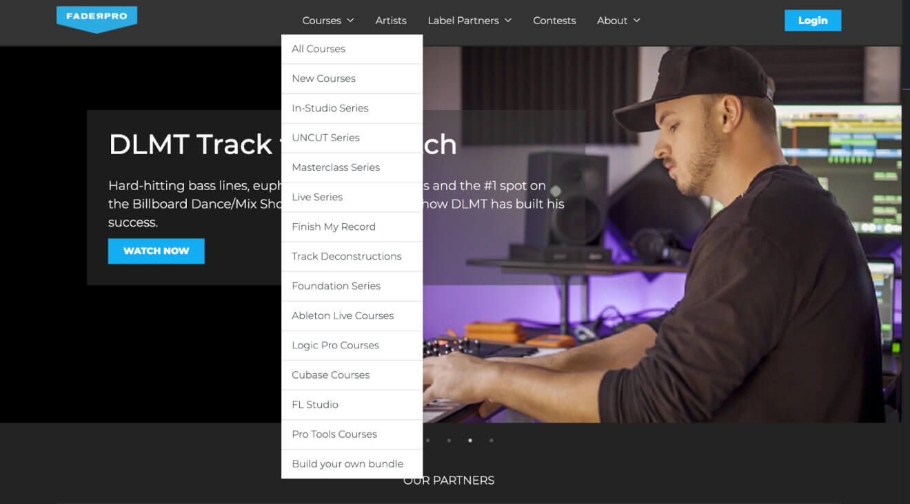 faderpro courses categories