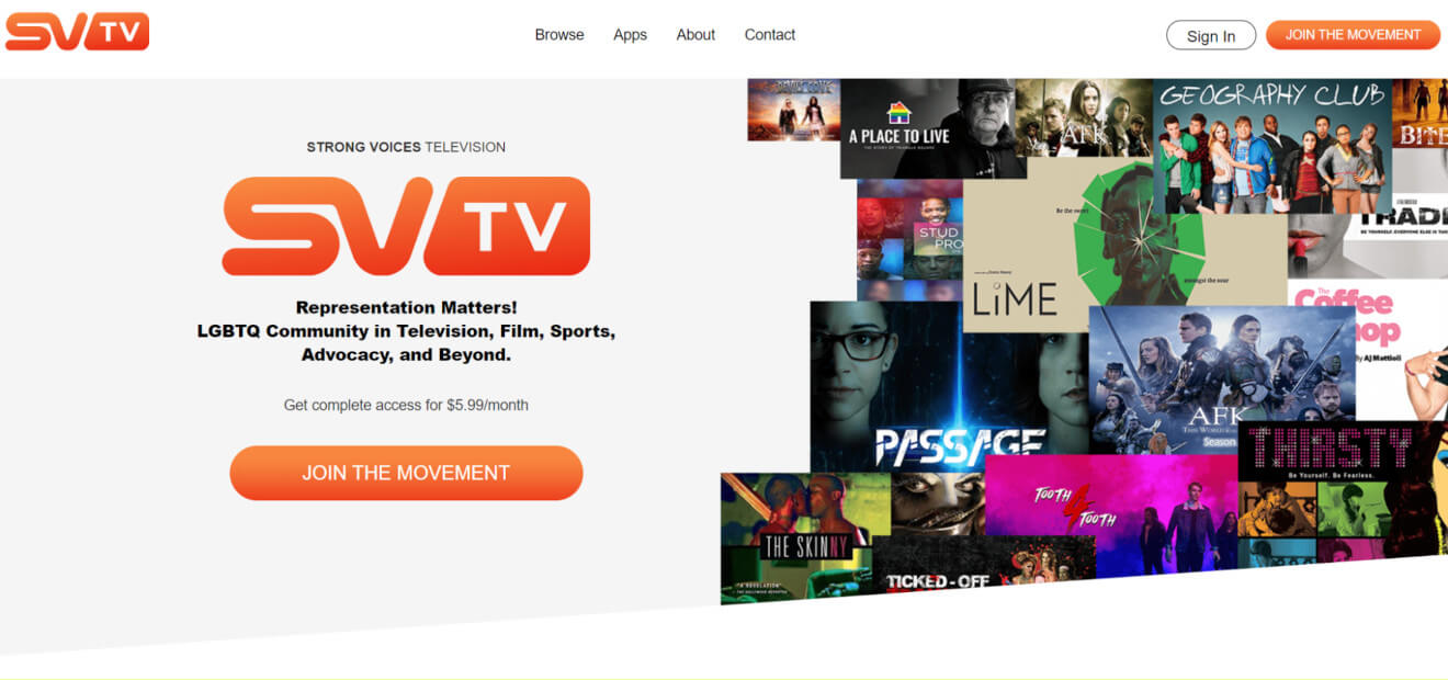 svtv lgbtq+ svod streaming service