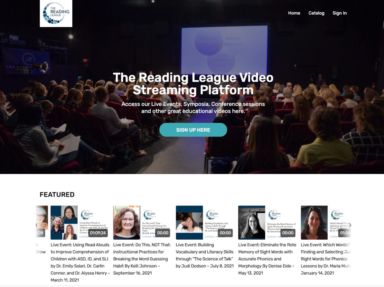 reading league featured videos