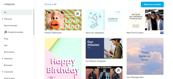 vimeo templates