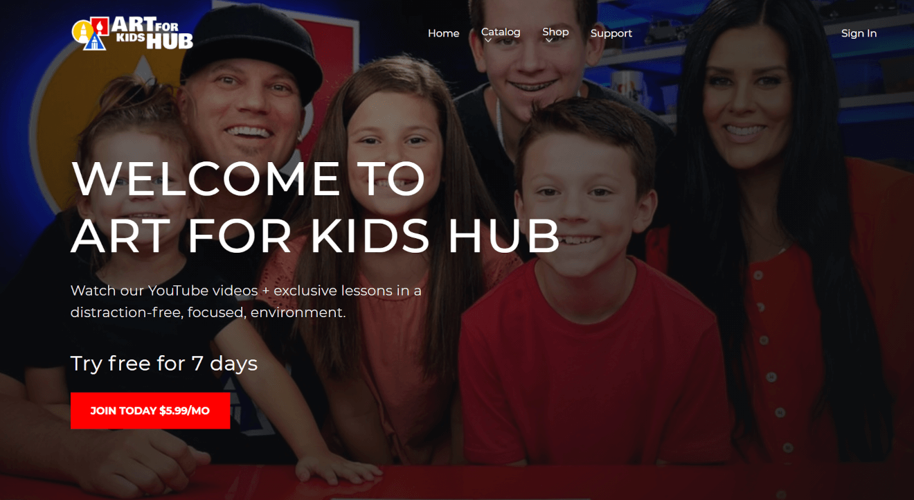 art for kids hub svod service