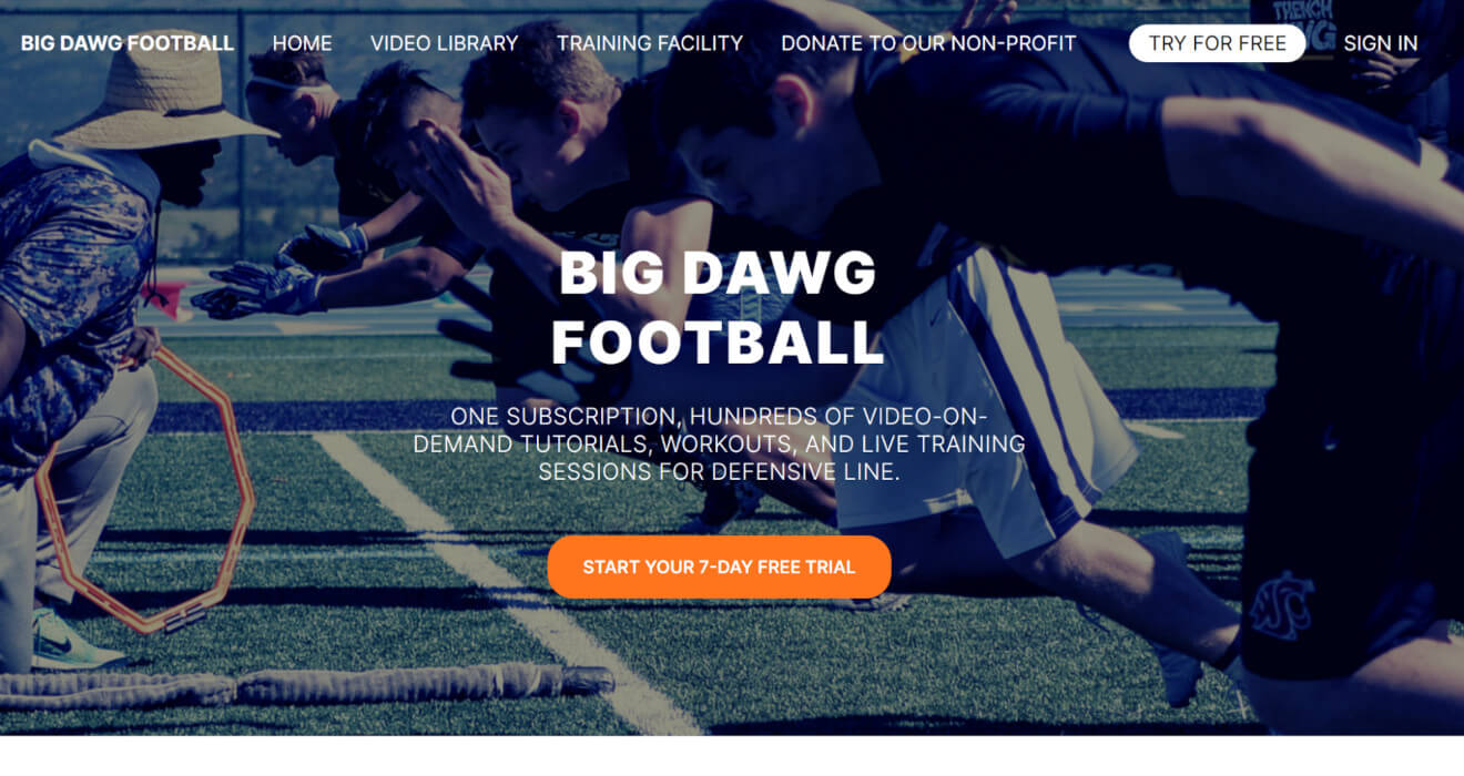 big dawg football svod service