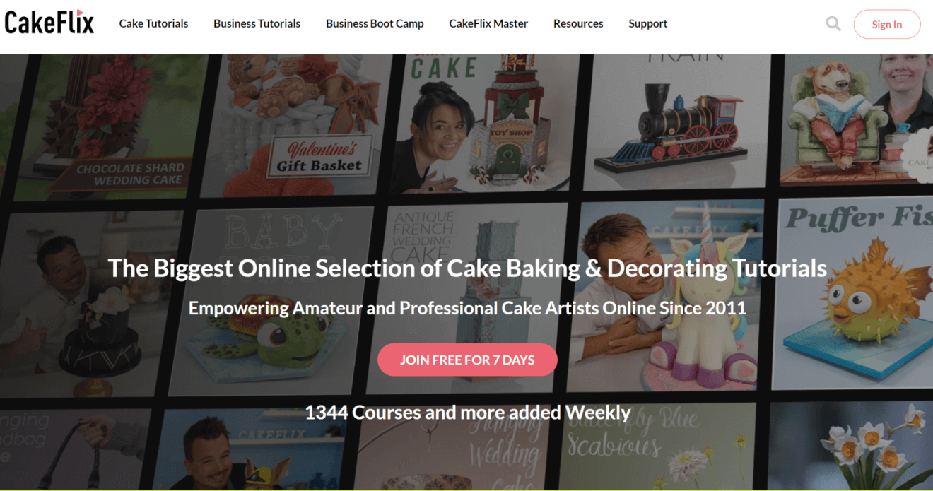 cakeflix baking streaming service