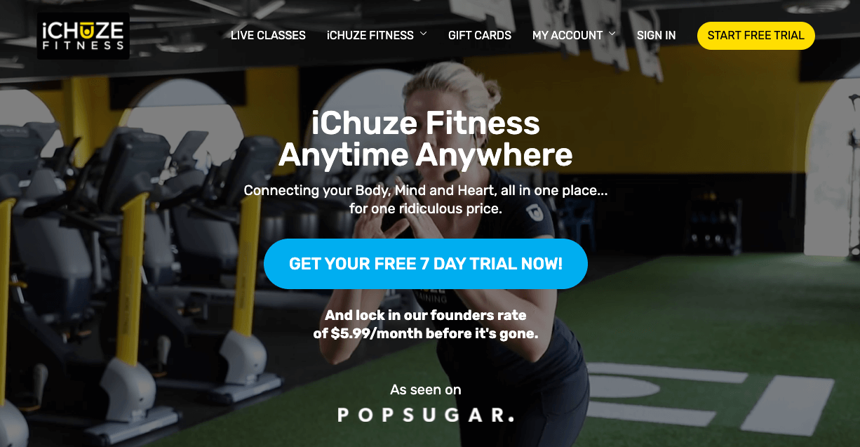 ichuze fitness 7 day trial