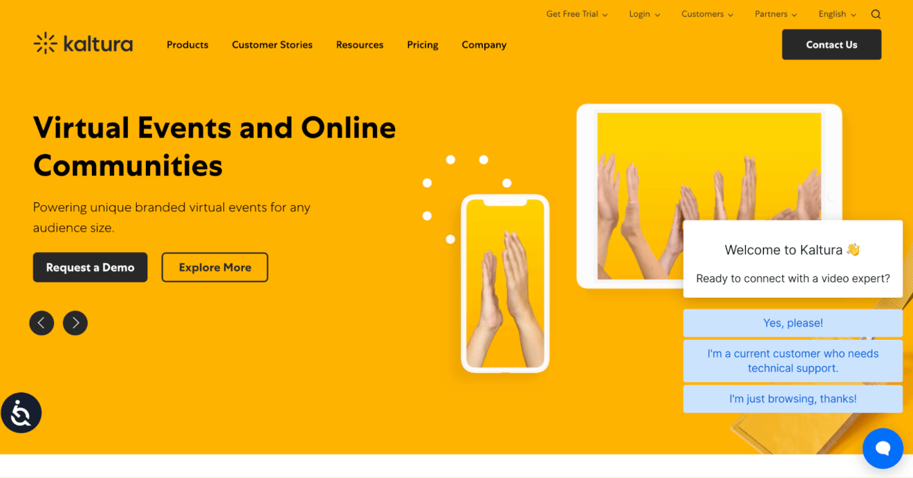 kaltura business video host