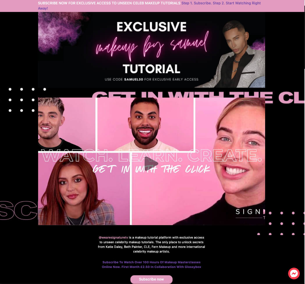 signature tv makeup tutorial