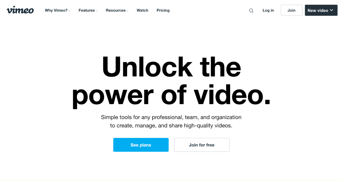 vimeo video hosting service