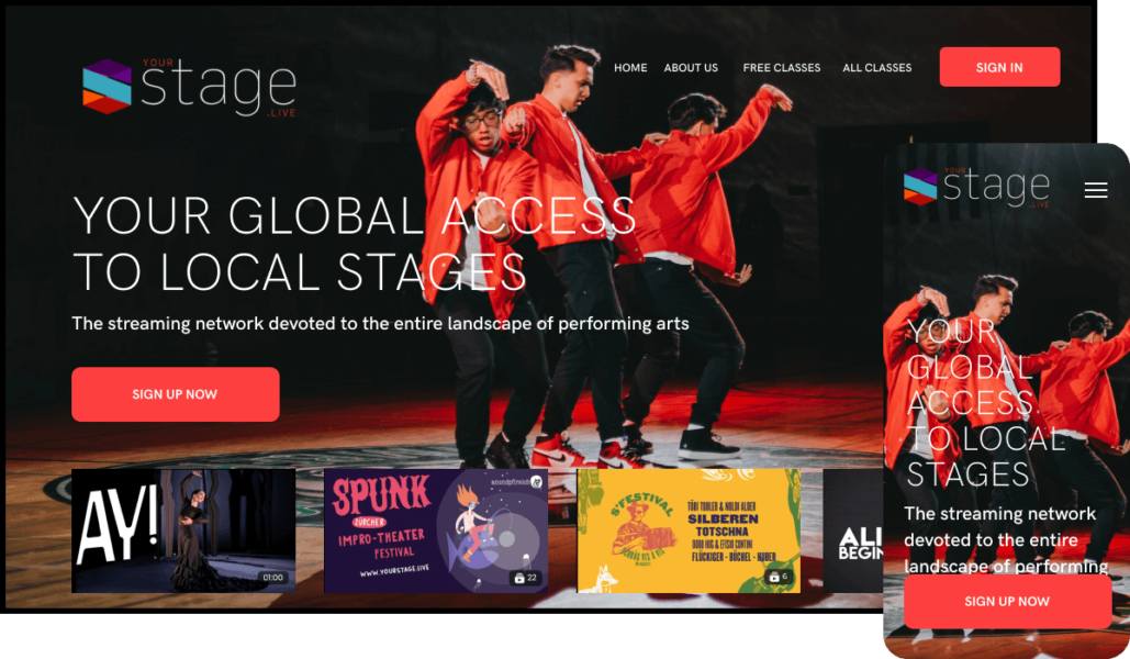 YourStage arts streaming service for local stages