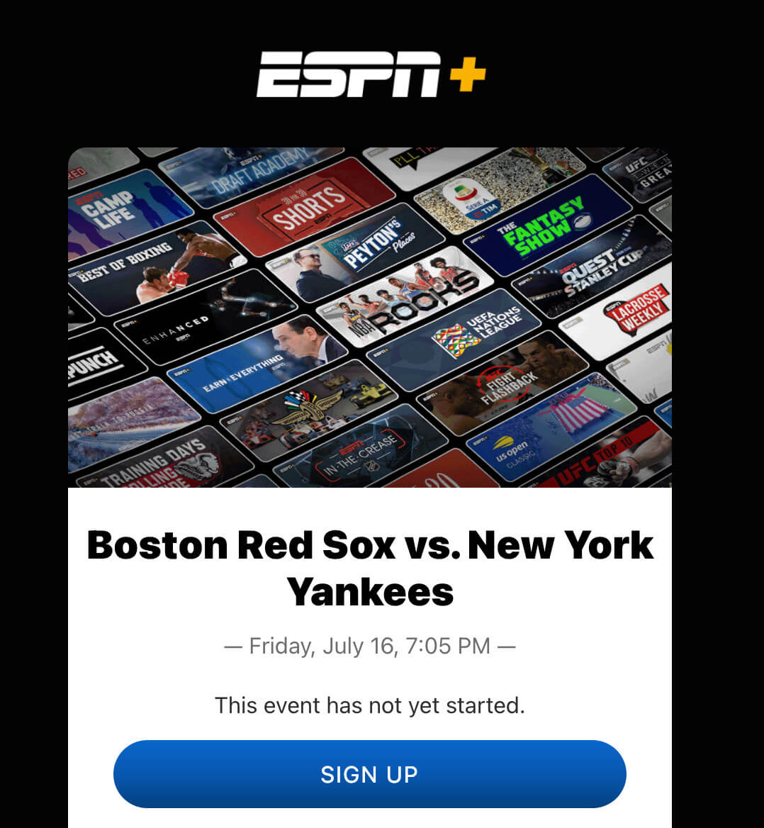 espn+ sport live streaming