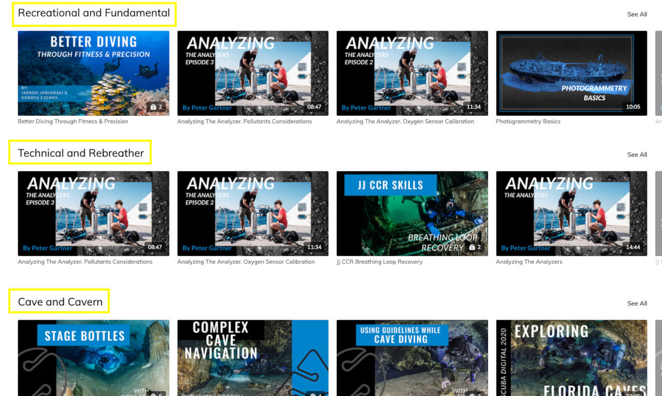 GueTV diving video tutorials