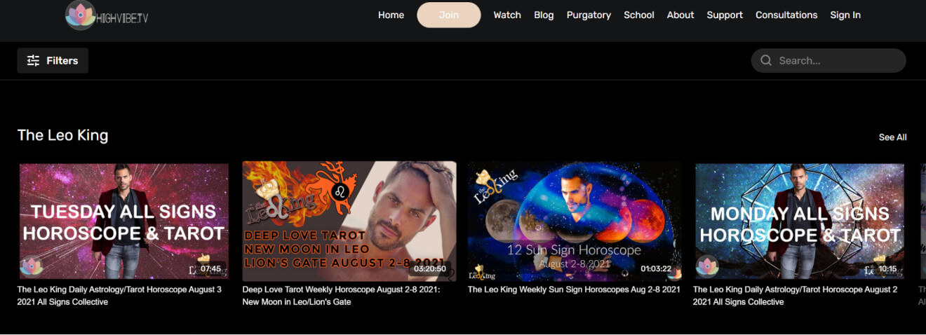 high vibe tv livestream service