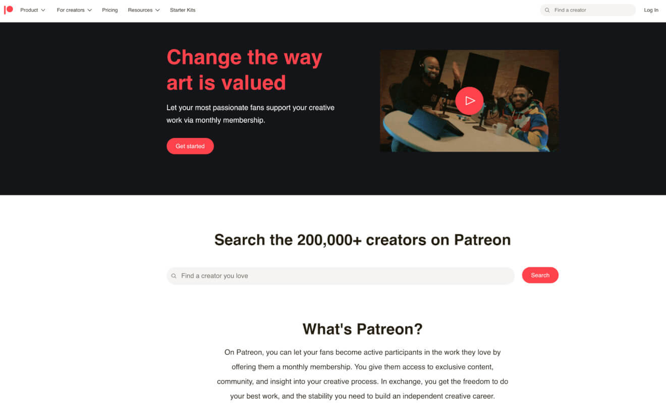 patreon monetization platform