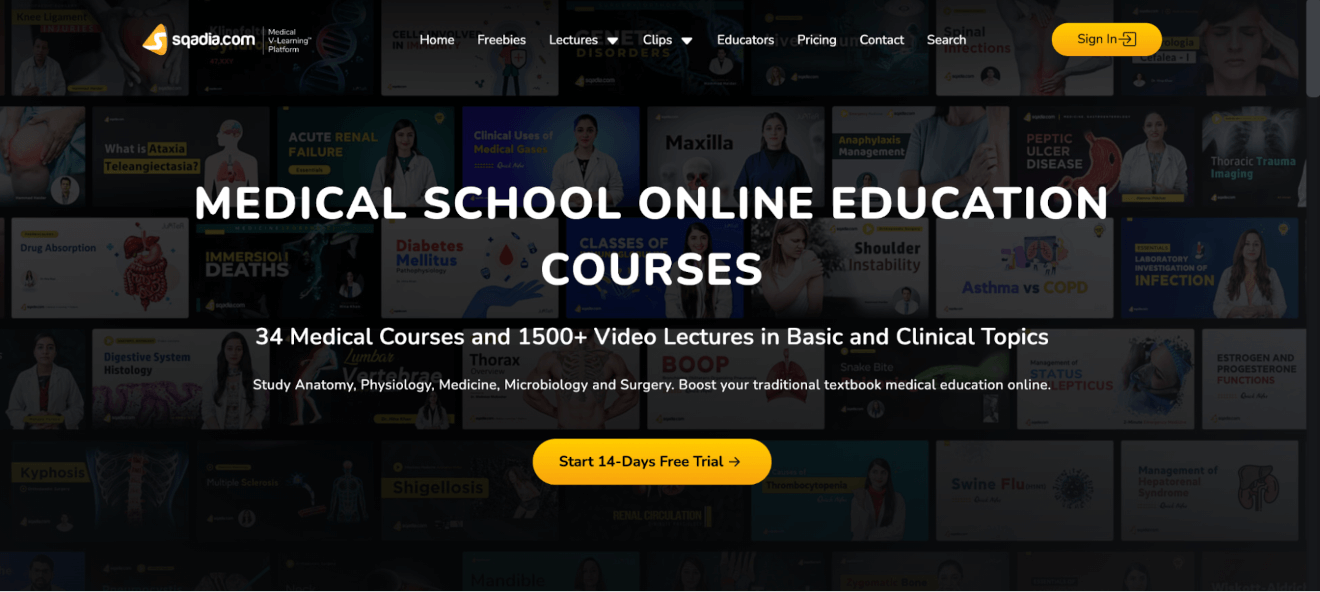 sqadia medical school online