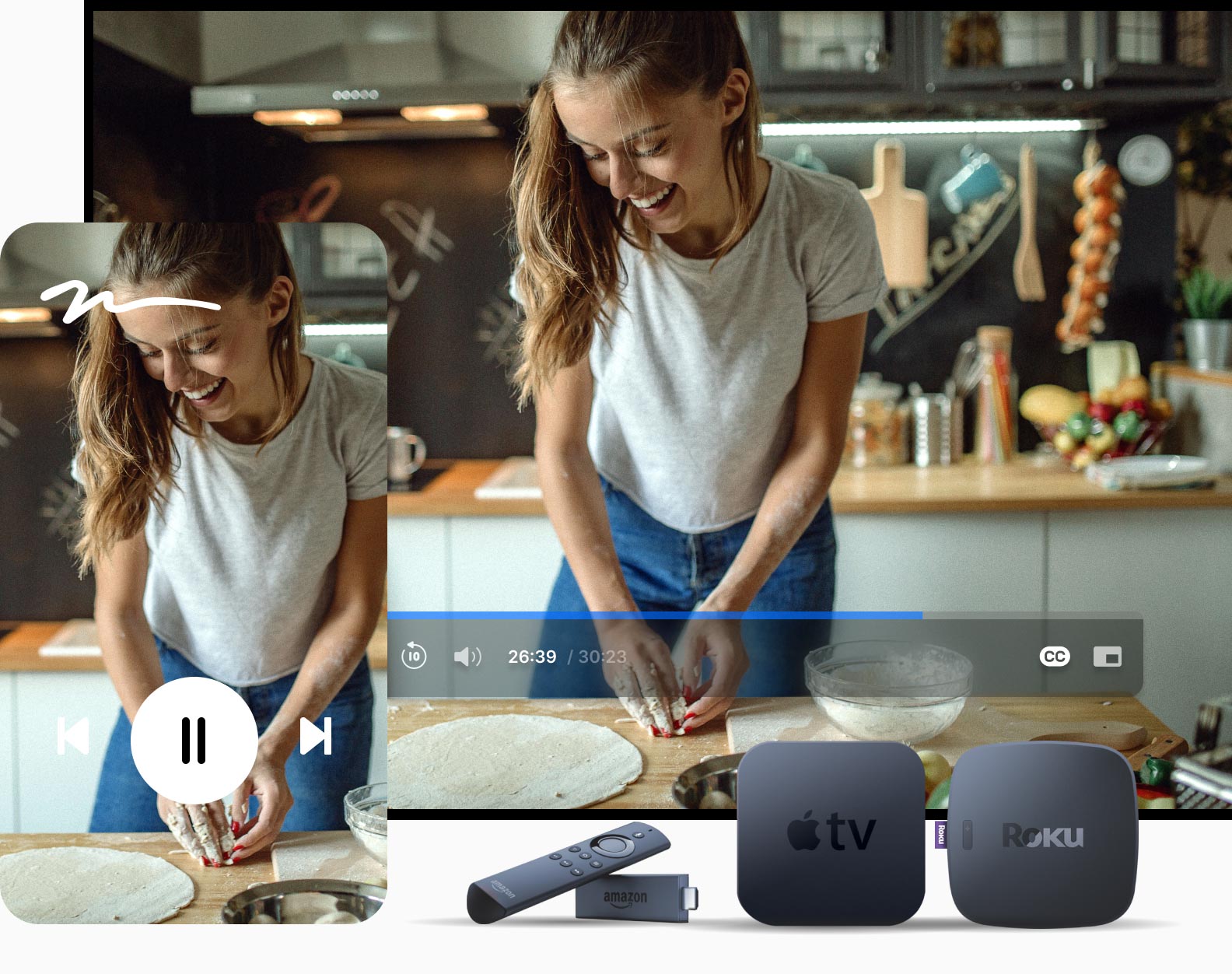 Branded video streaming service on all devices