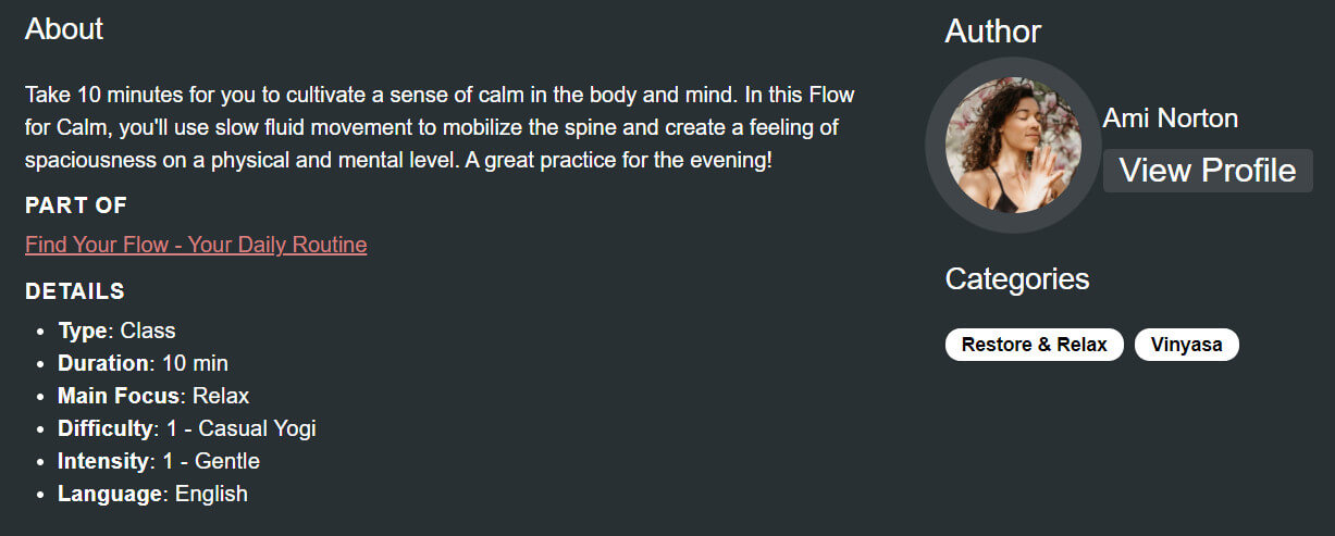 Tint Yoga Course Description