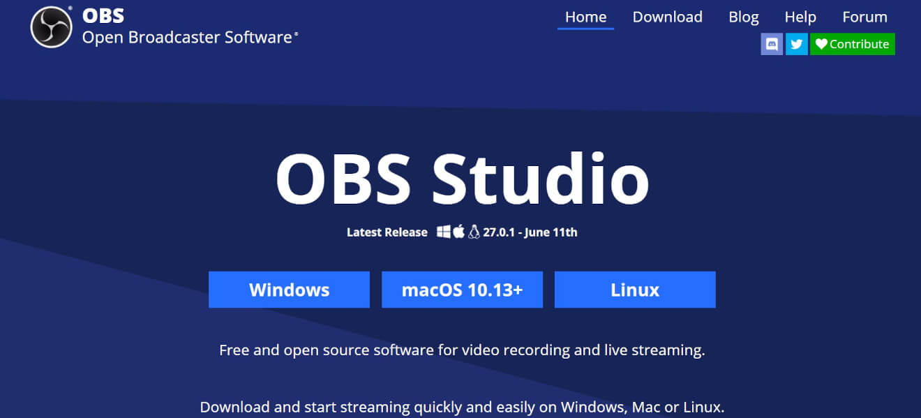 OBS Studio Streaming Software