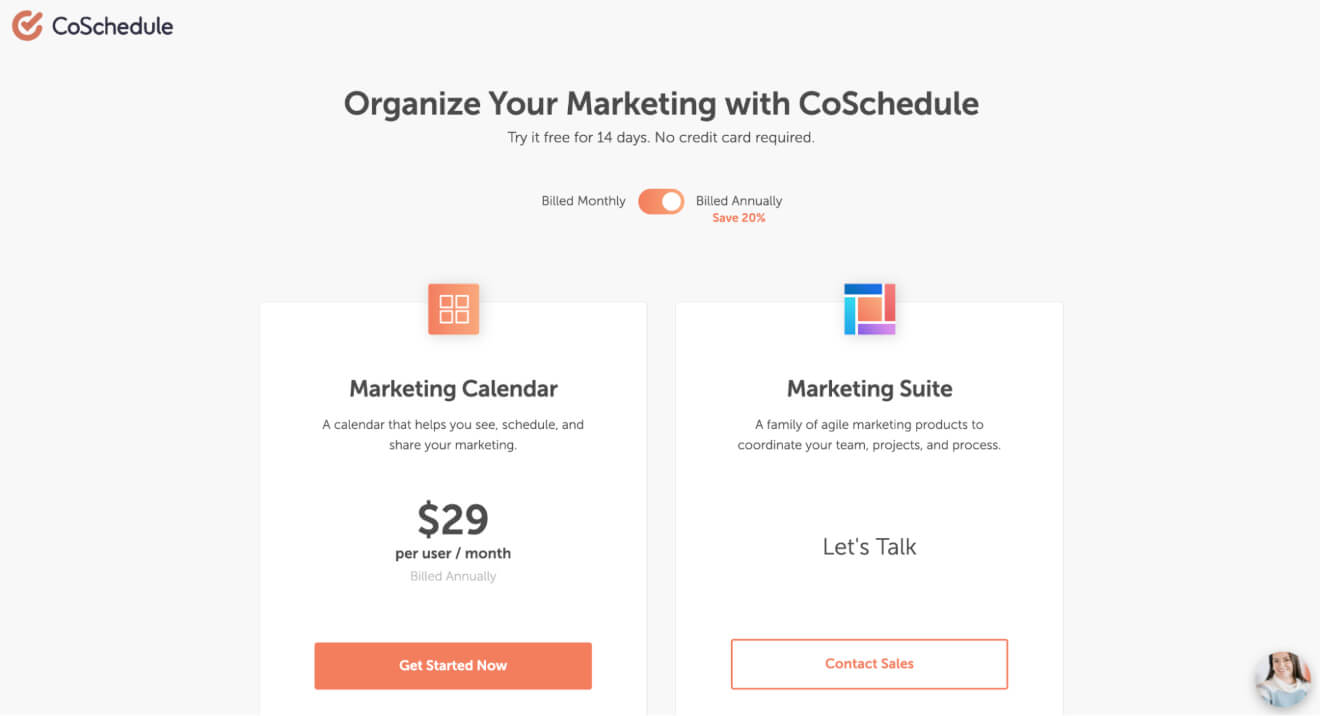 CoSchedule Pricing