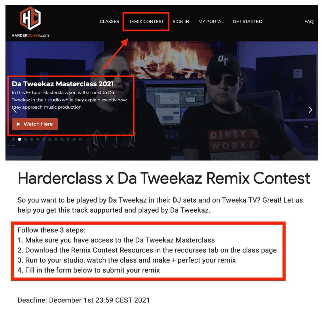 HarderClass Remix Contest